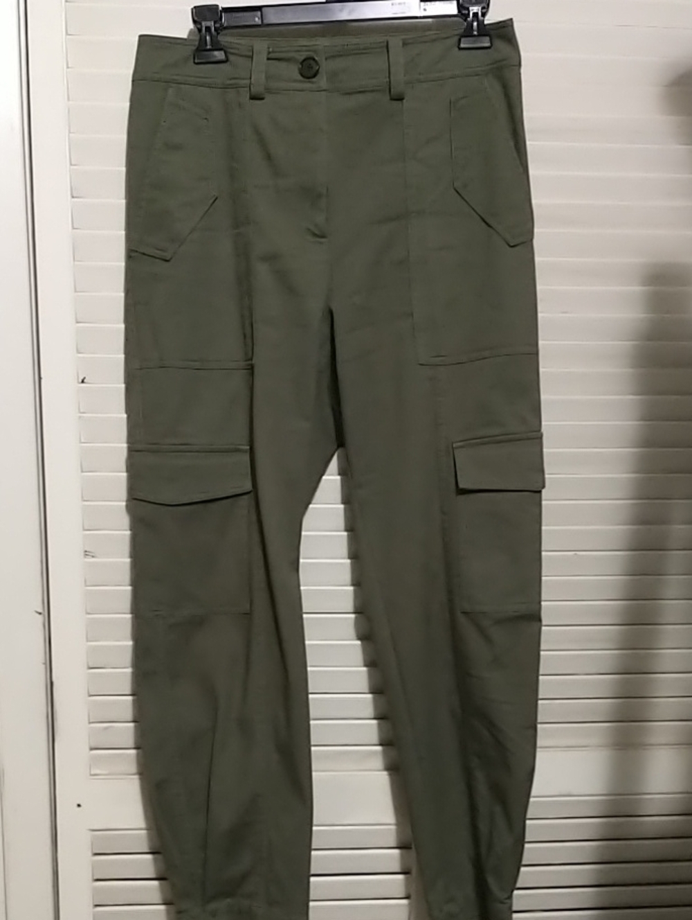 Derek Lam 10 Crosby Women's Olive Cargo Utility Pants sz 10